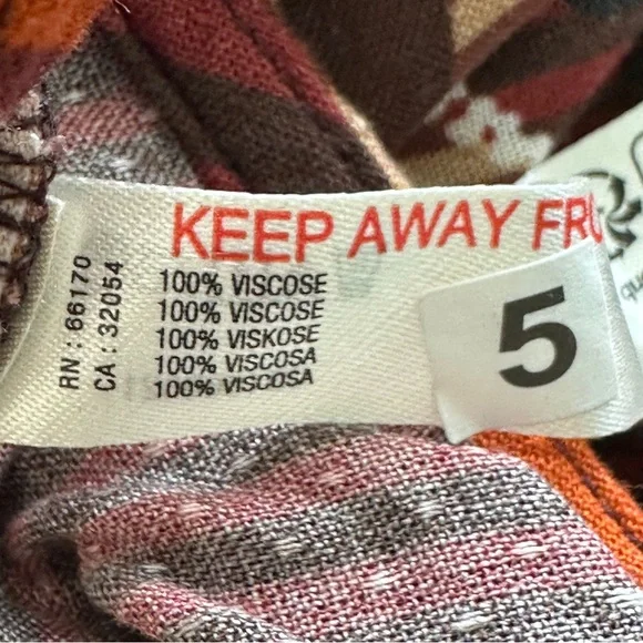 By Anthropologie Square-Neck Smocked cut out Multicolor Jumpsuit XS - Picture 6 of 14